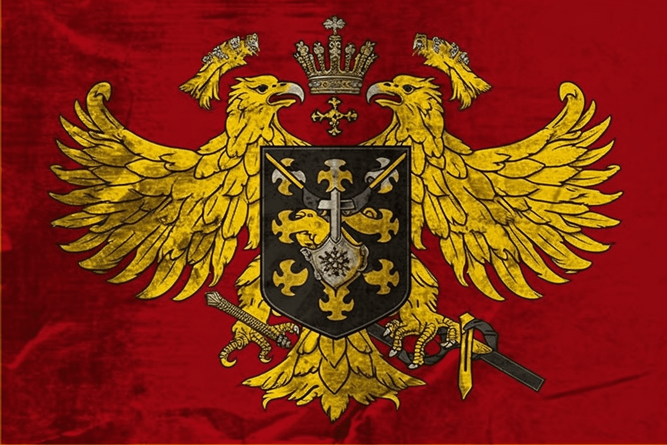 Eine fiktive Flagge des heiligen Römischen Reichs Deutscher Nation